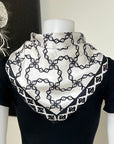 Wavy Chain Silk Scarf