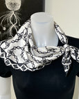 Wavy Chain Silk Scarf