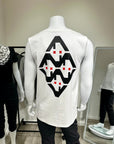 Ultra Diamond Fitted Sleeveless (White & Red)