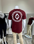 Diamond Stamp Fitted T (Blood Wine)