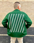 Chain Backplate Shacket (Green)