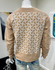 Wavy Chain Crew (Beige)