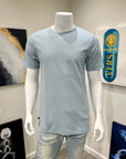Diamond Stamp Fitted T (Light Blue)