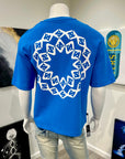 Kaleidoscope Heavy Oversized Crop T (Blue)
