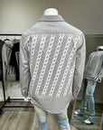 Chain Backplate Shacket (Silver)