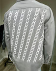 Chain Backplate Shacket (Silver)