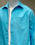 Diamond Stamp Shacket (Teal)