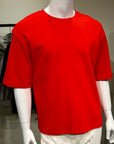 Kaleidoscope Heavy Oversized Crop T (Red)
