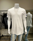 Diamond Spine Fitted T (White & Blue)