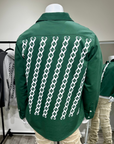 Chain Backplate Shacket (Green)