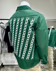 Chain Backplate Shacket (Green)