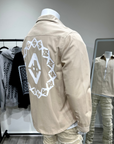 Diamond Stamp Shacket (Beige)