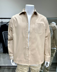 Diamond Stamp Shacket (Beige)