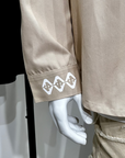 Diamond Stamp Shacket (Beige)