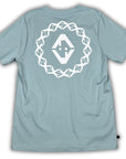 Diamond Stamp Fitted T (Light Blue)