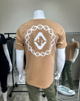 Diamond Stamp Fitted T (Beige)