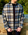 Plaza Wool Flannel Loose Cut Button Up