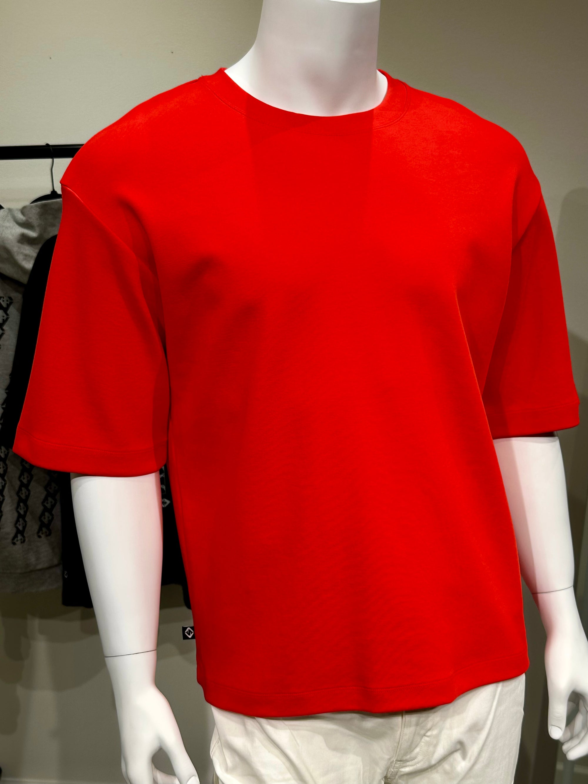 Kaleidoscope Heavy Oversized Crop T (Red)
