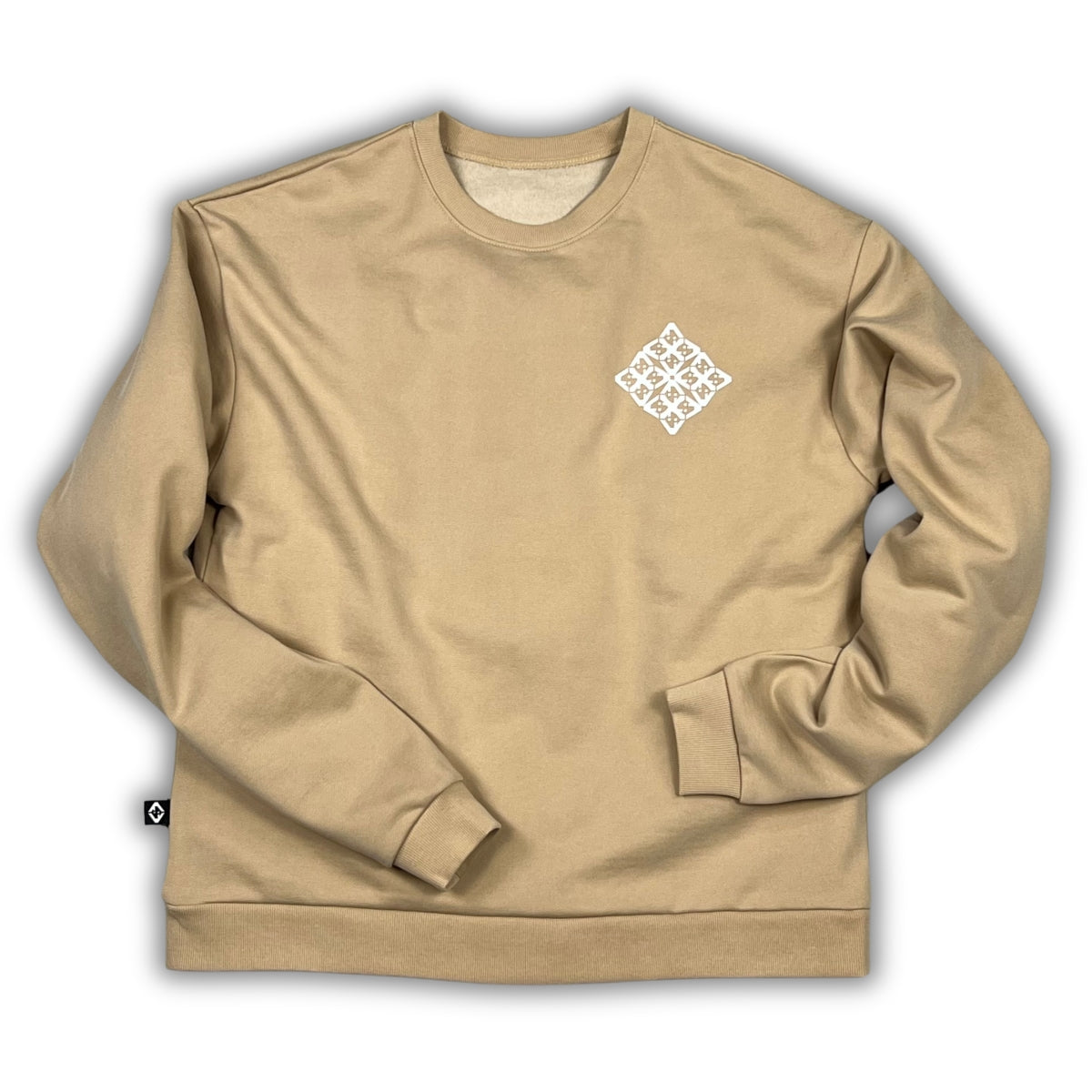 Wavy Chain Crew (Beige)