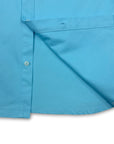 Diamond Stamp Loose Cut Button Up (Teal)