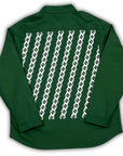 Chain Backplate Loose Cut Button Up (Green)