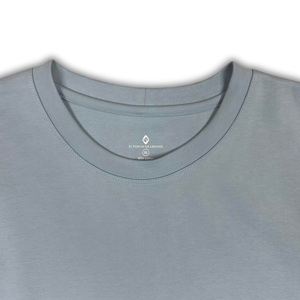 Diamond Stamp Fitted T (Light Blue)