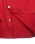 Chain Backplate Loose Cut Button Up (Wine)