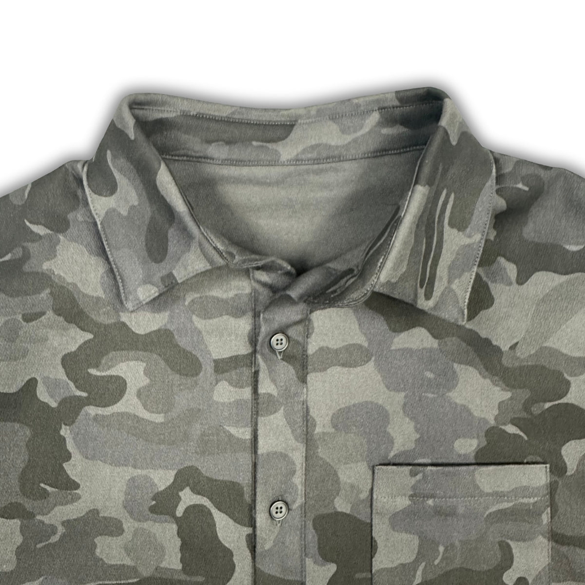 Night Camo Loose Cut Button Up