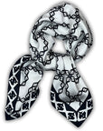 Wavy Chain Silk Scarf